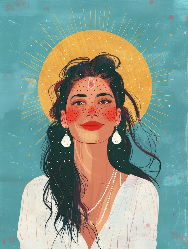 Woman With A Sun 4
