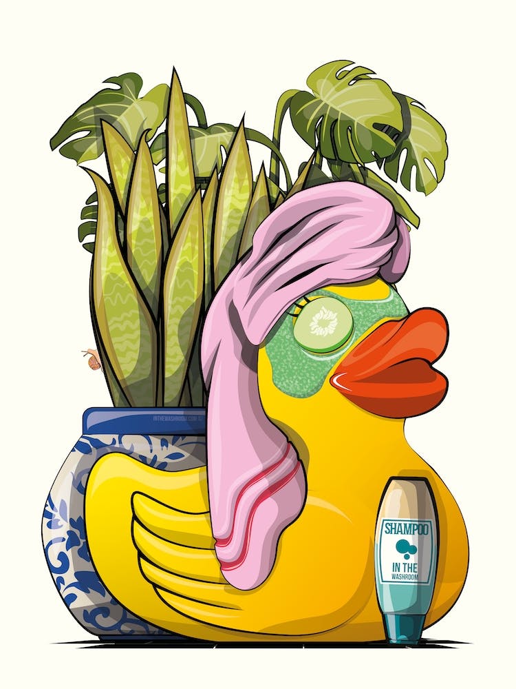 Rubber Duck In The Bathroom