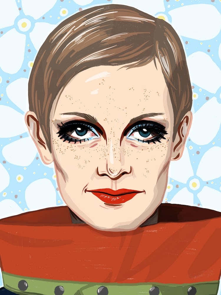 1960s Twiggy Portrait