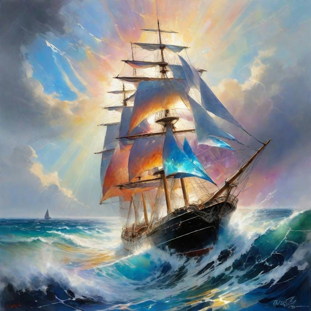 Sailing Ship In The Ocean