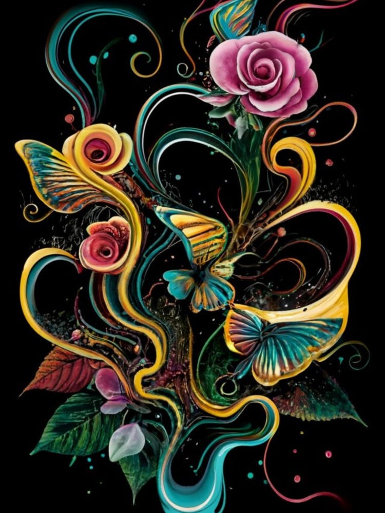 Flowers And Butterflies