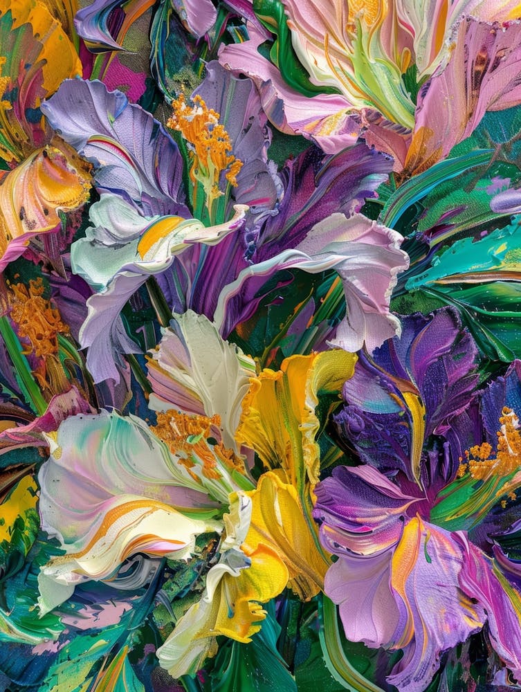 Abstract Hibiscus Painting