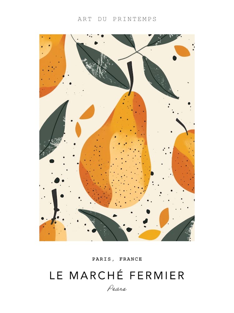 Pears Le Marche Fermier Poster 1