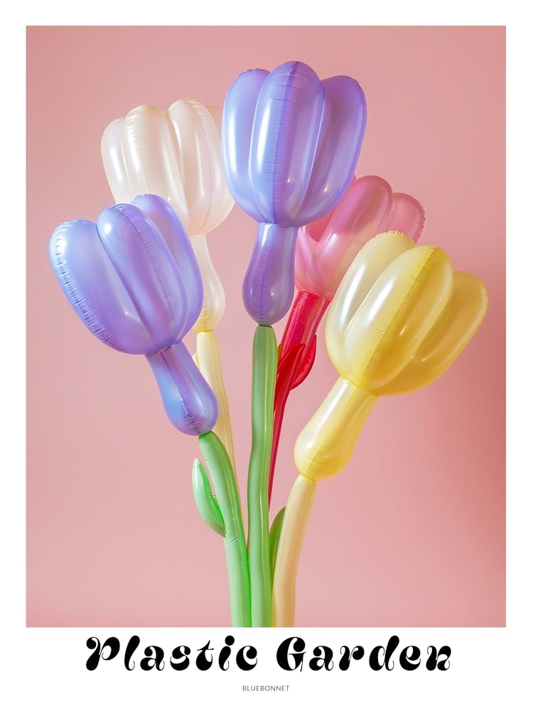 Dreamy Inflatable Flowers Poster Bluebonnet 1