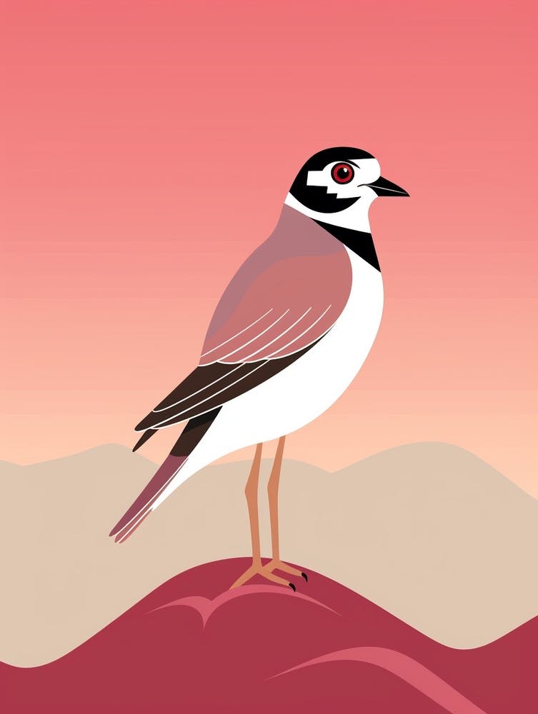 Minimalist Lapwing 3 Illustration