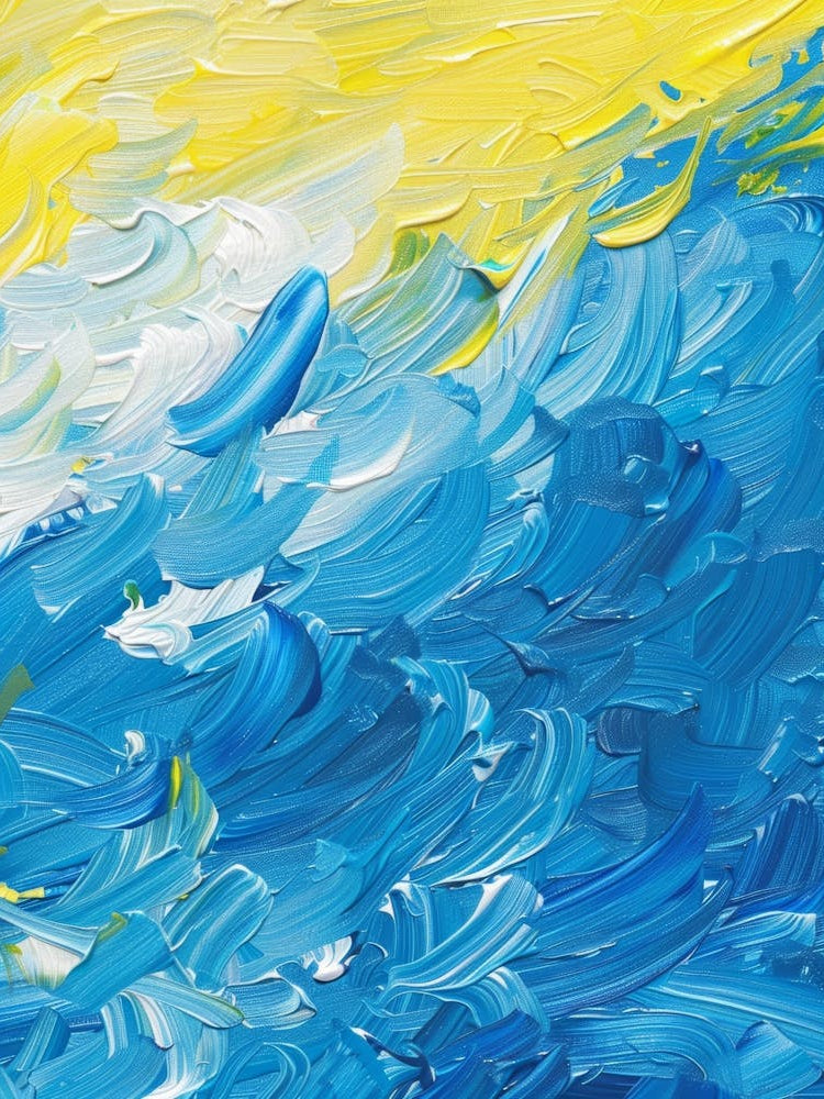 Blue And Yellow Waves