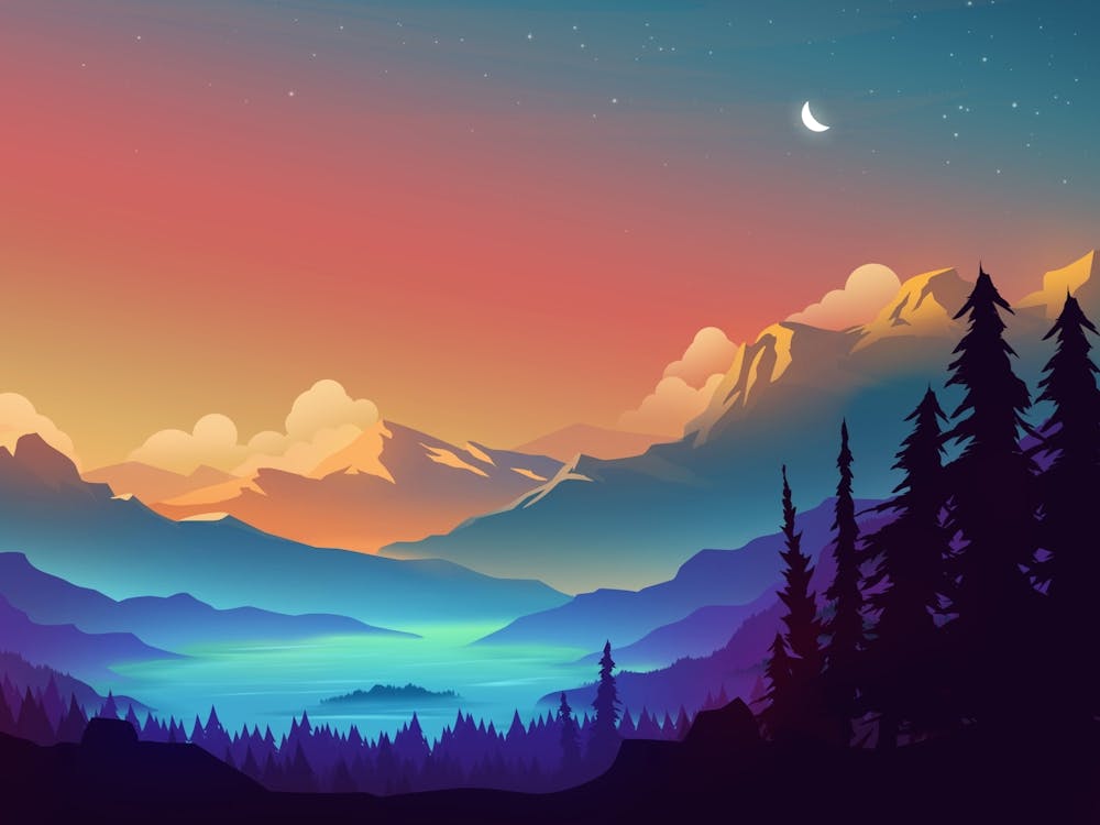 Landscape At Night 1