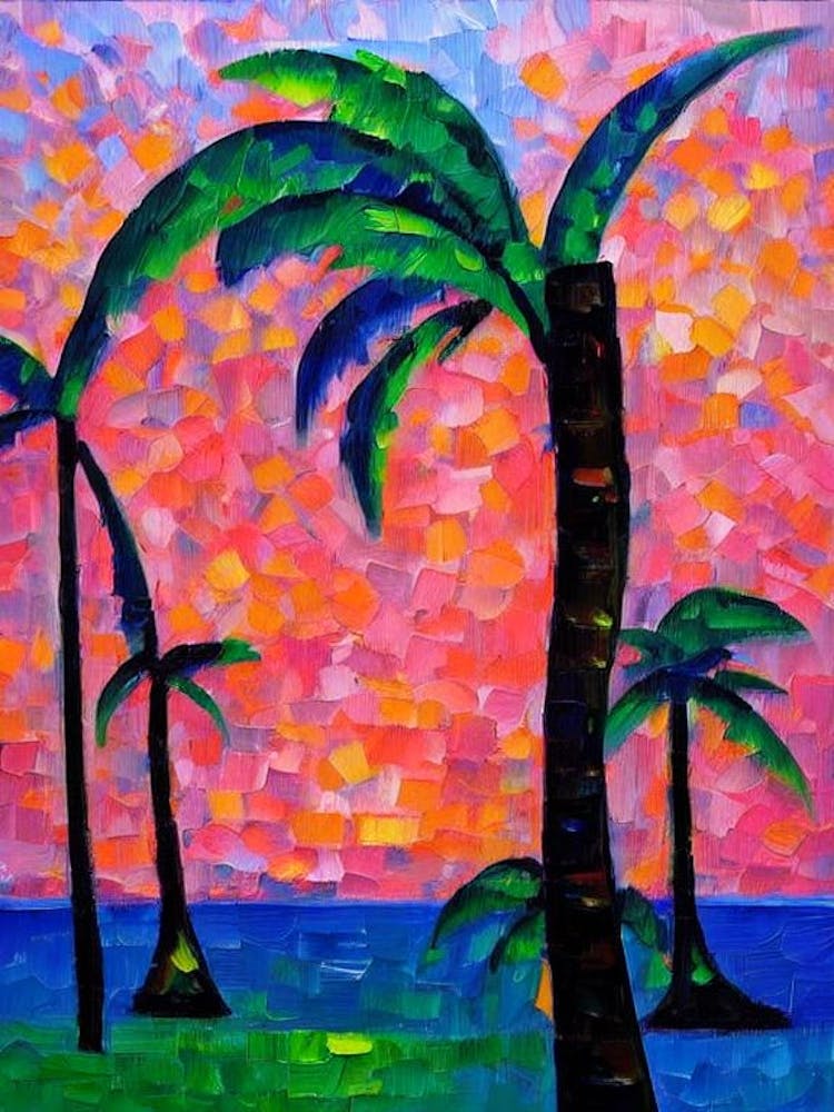 Coconut Tree Cubist