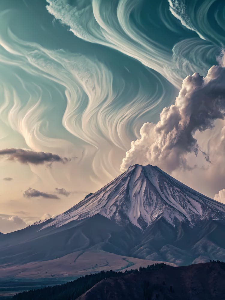 Clouds Over Mount Fuji