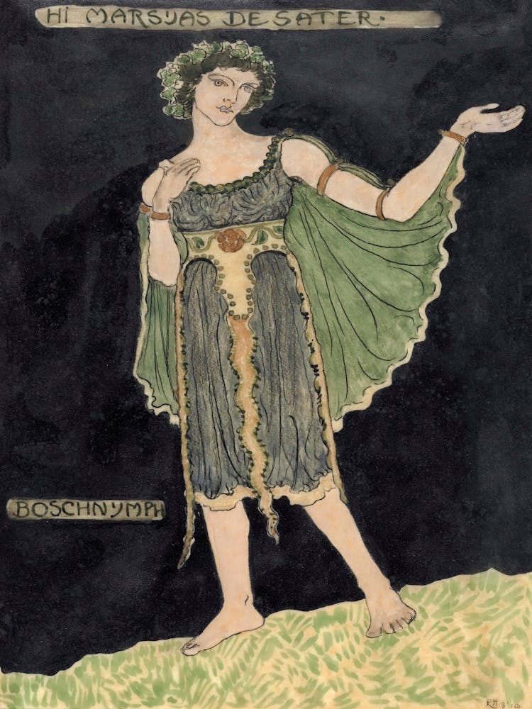 Design For Costume For Boschnymph (1910), Richard Roland Holst