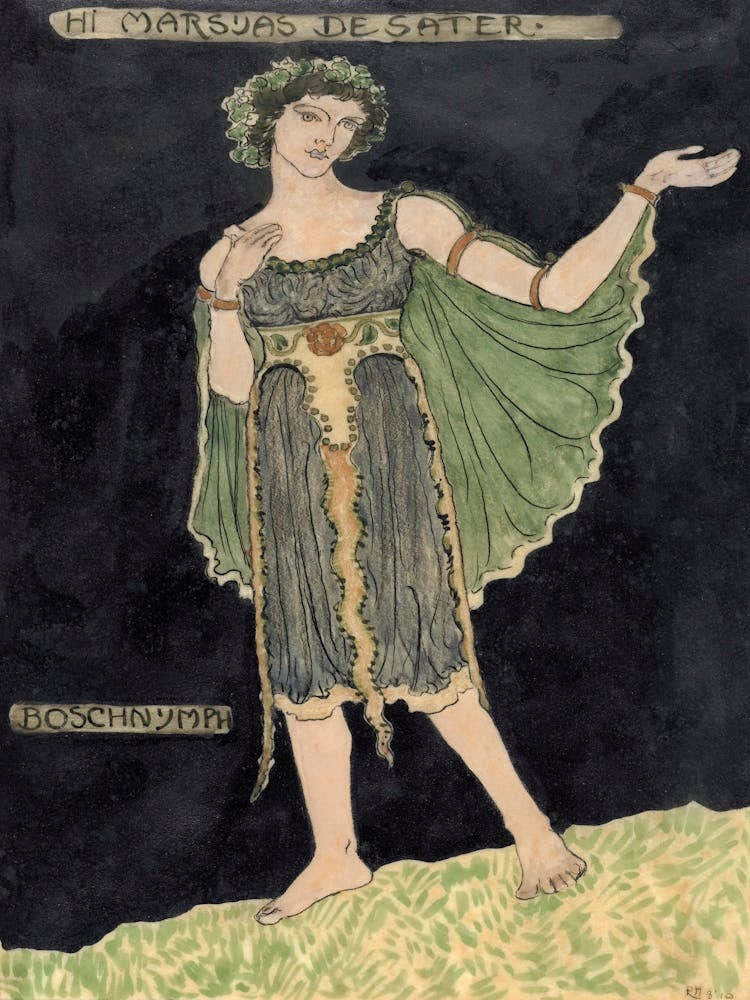 Design For Costume For Boschnymph (1910), Richard Roland Holst