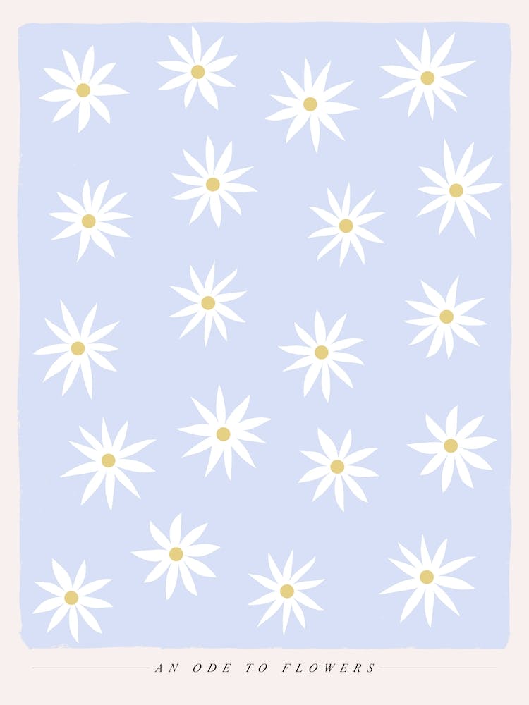 Ode To Flowers Blue