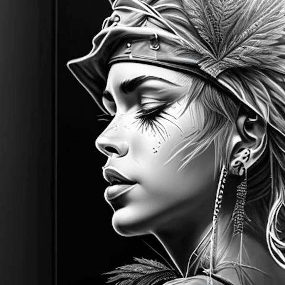 Portrait Of A Native American Woman