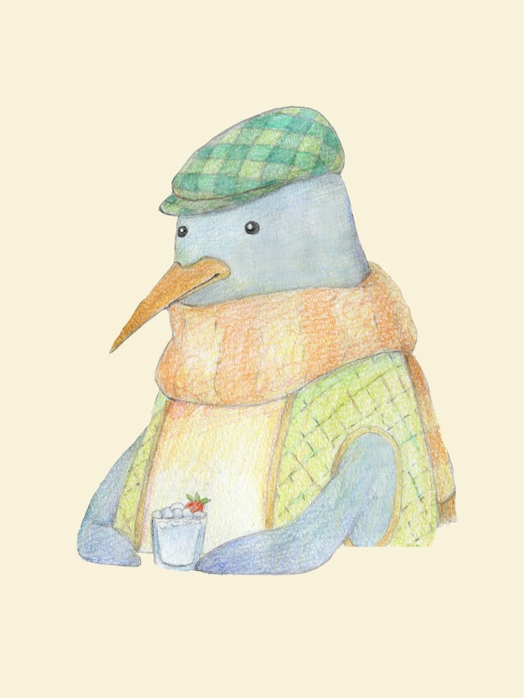 Penguin and Snow white cocktail