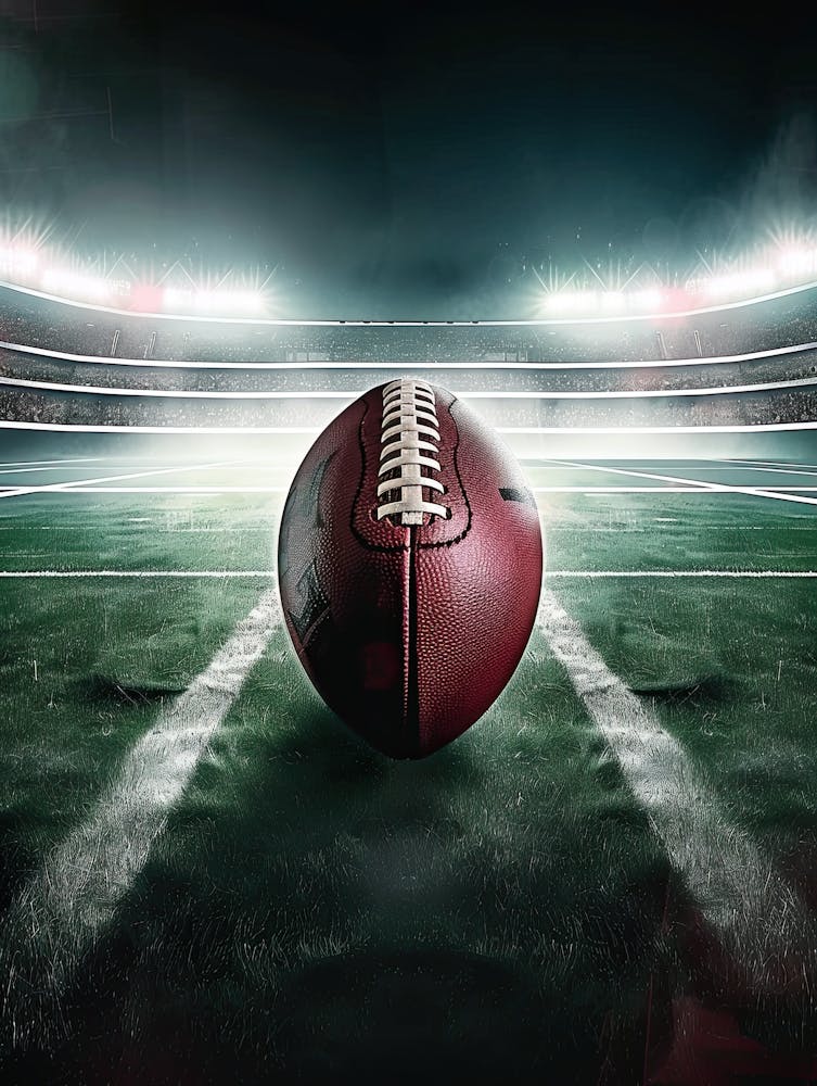 Football Field At Night