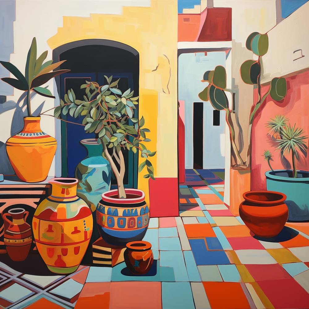 Moroccan Pots And Archways 5
