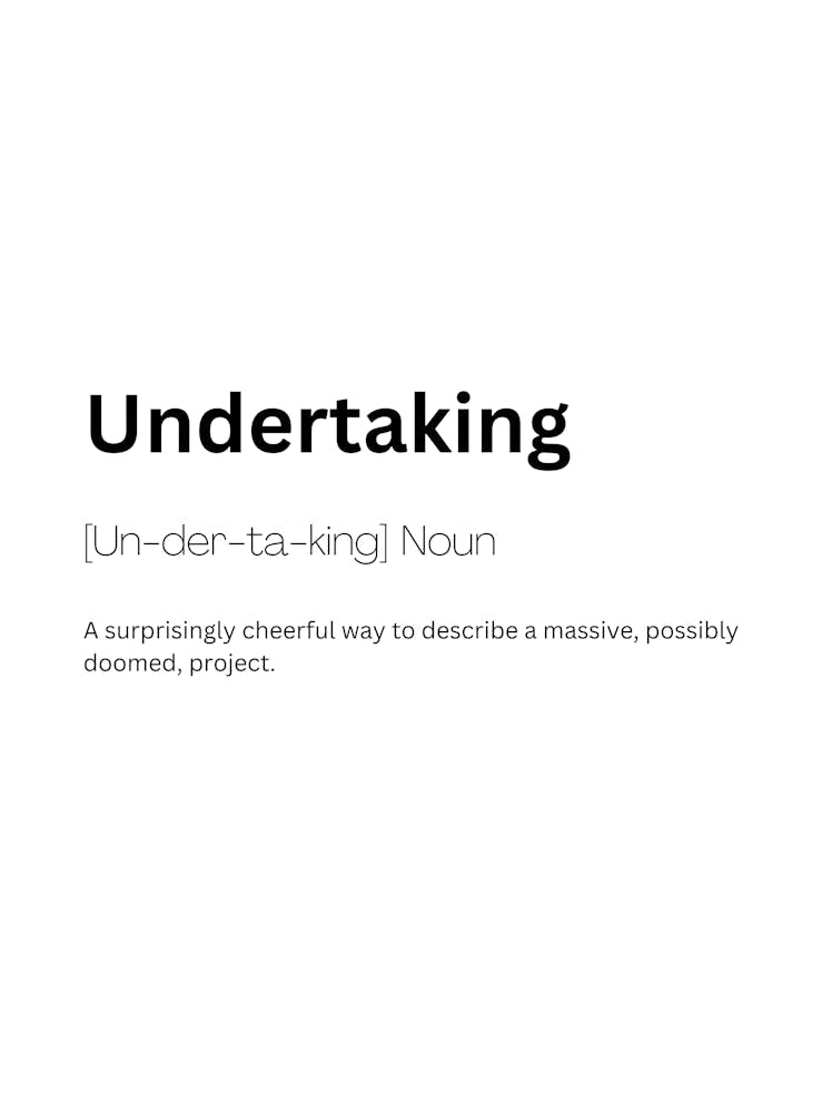 Undertaking Definition Meaning