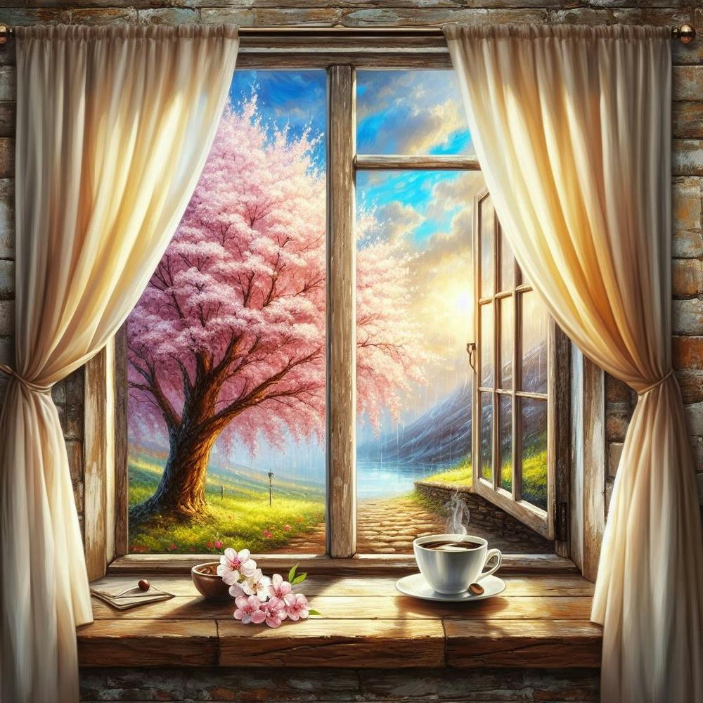 Cherry Blossom Window