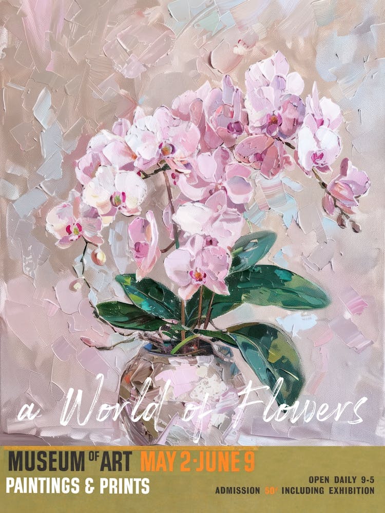 A World Of Flowers, Van Gogh Exhibition Orchid 1