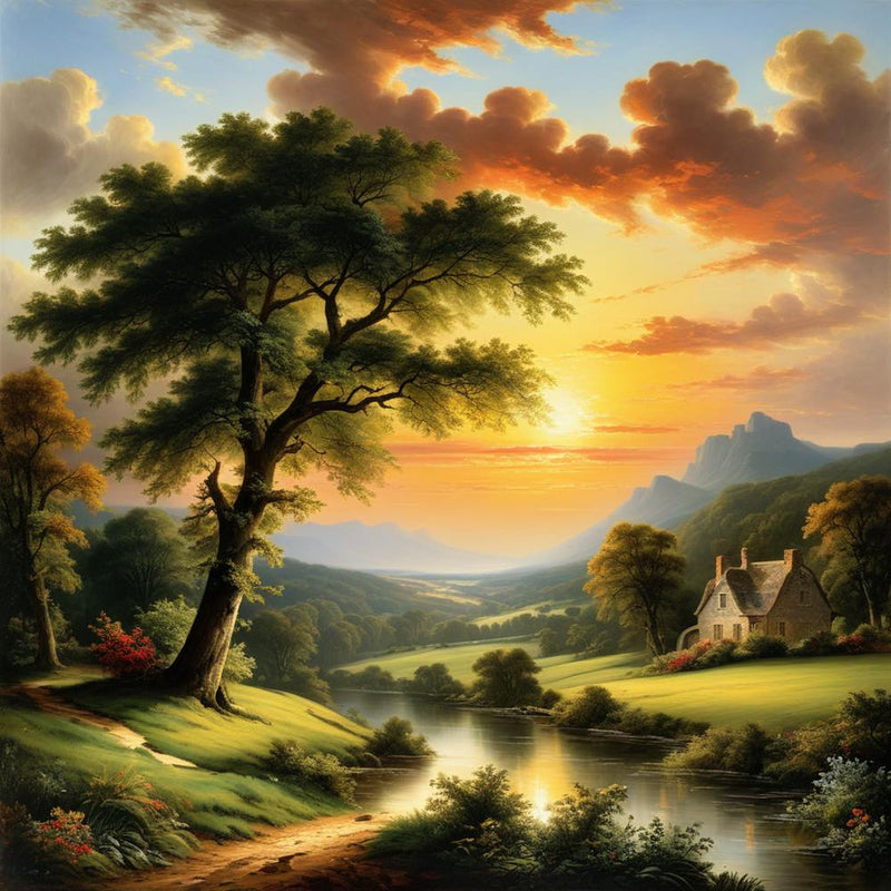 Sunset Over The River 1