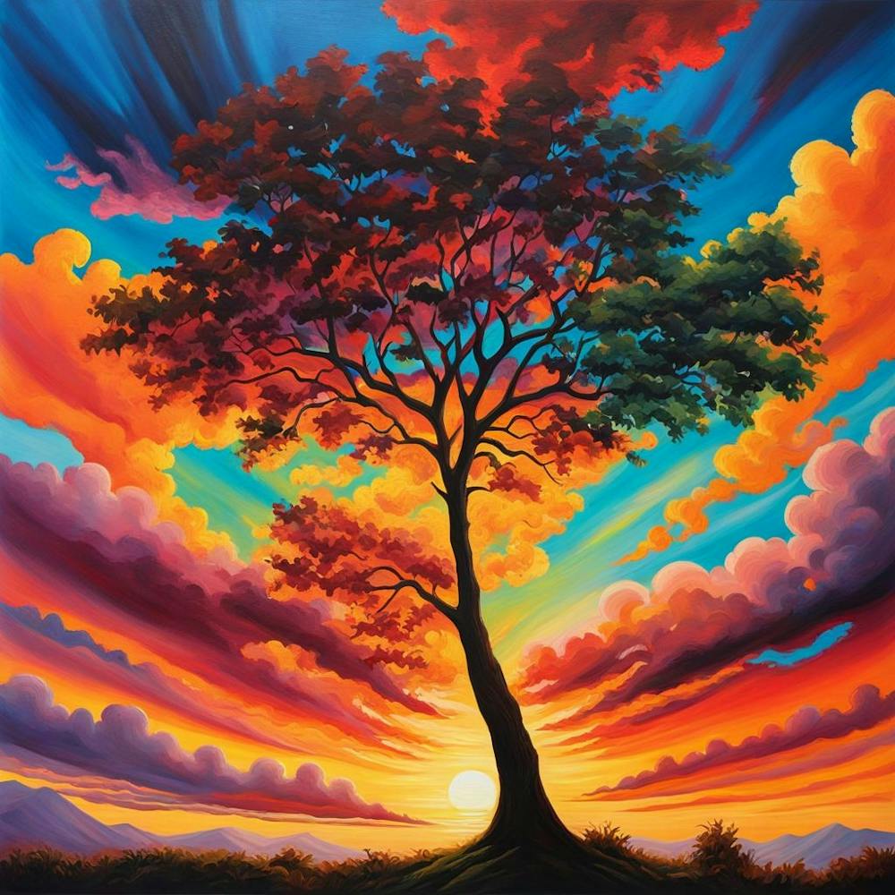 Sunset Tree 2
