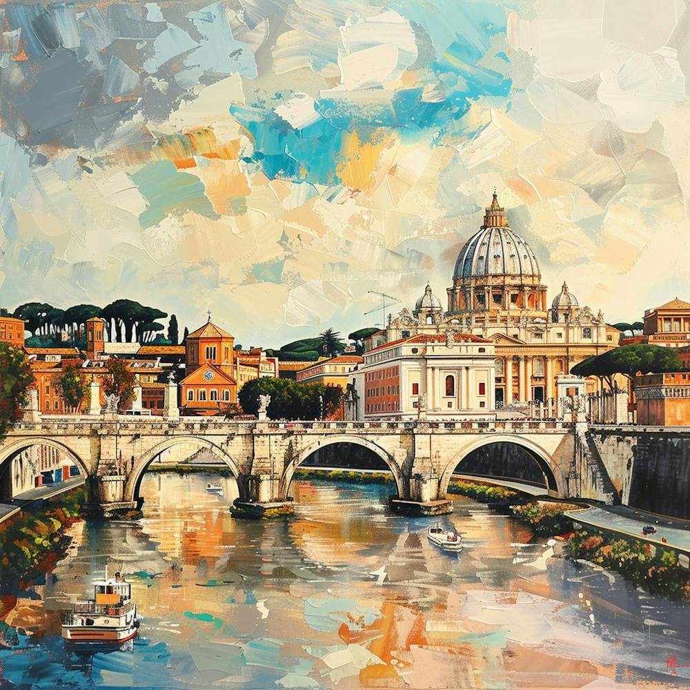 Rome Bridge Vatican City