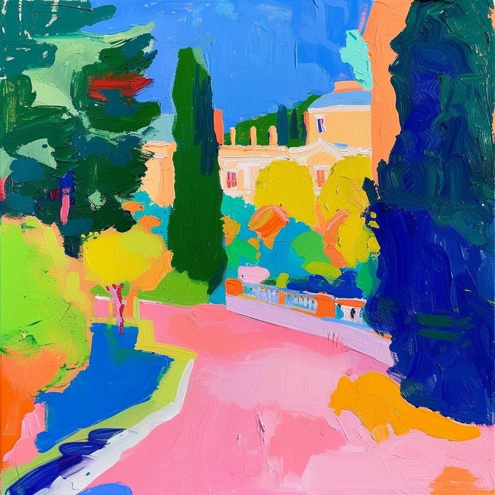 Abstract Park Collection Schnbrunn Palace Gardens Vienna 1