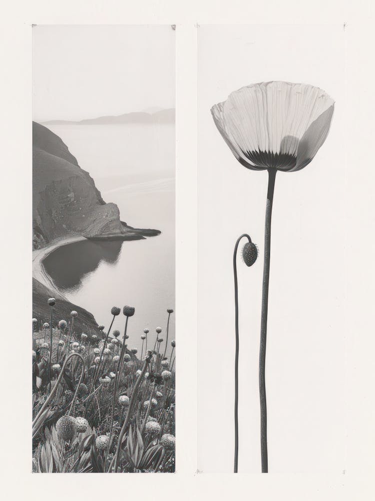 Poppy Flower Photo Collage 4
