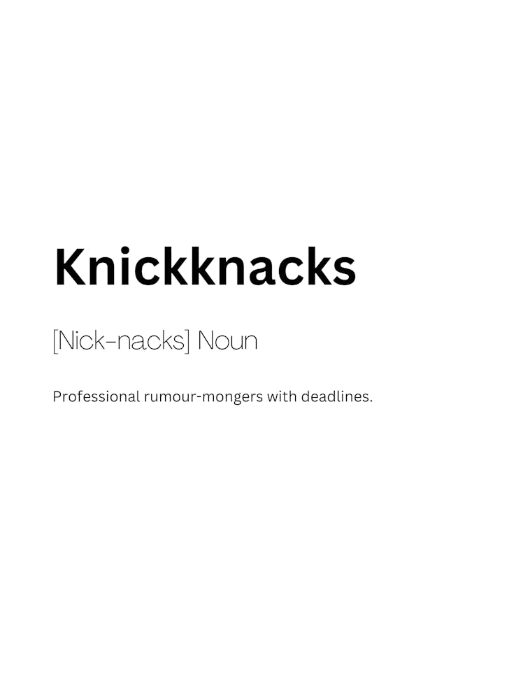 Knickknacks Definition Meaning