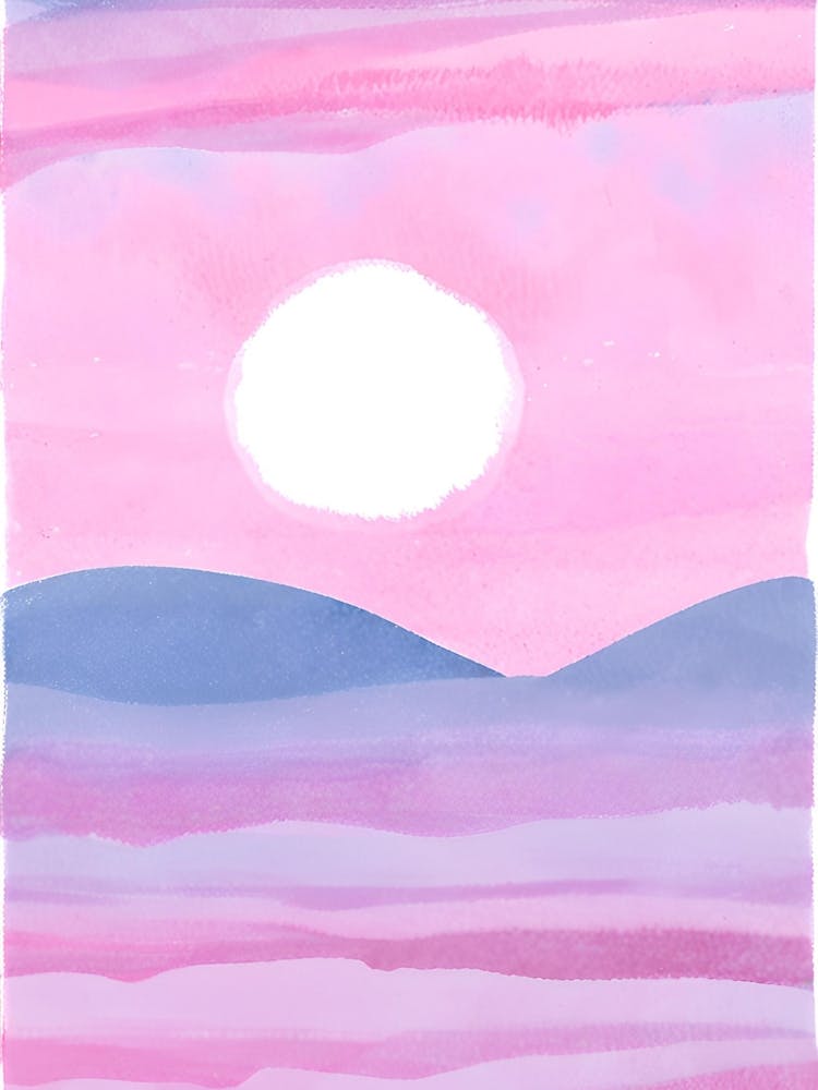 Watercolor Sunset 2