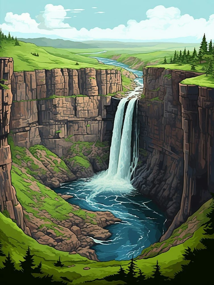 Palouse Falls State Park Retro Park 9