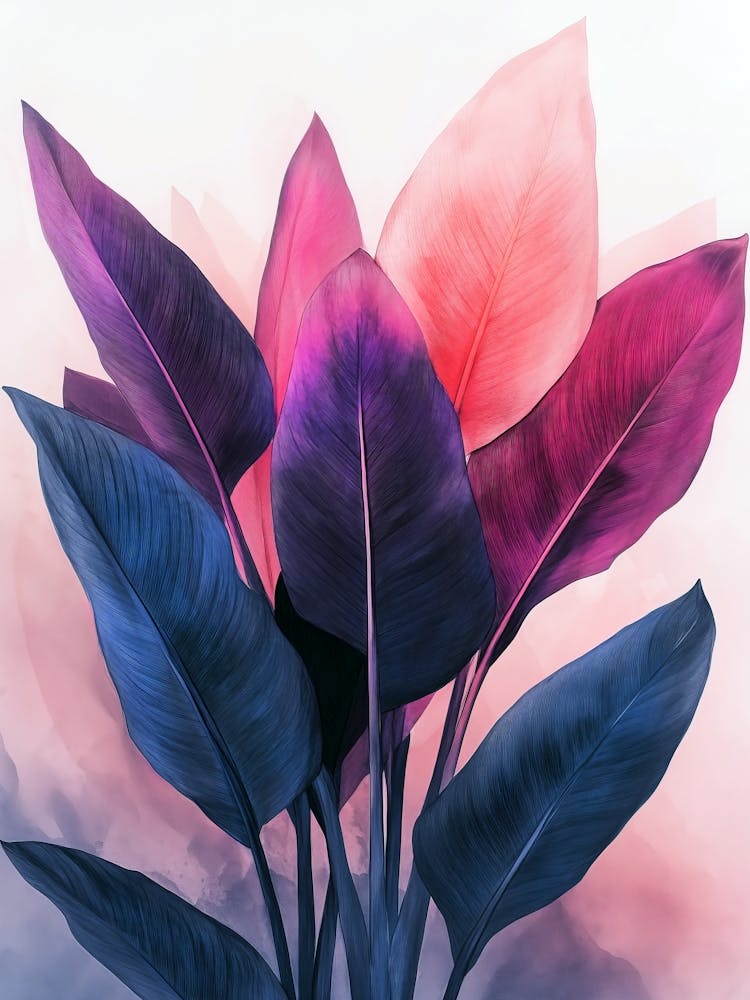 Feuilles à L'Aquarelle 1