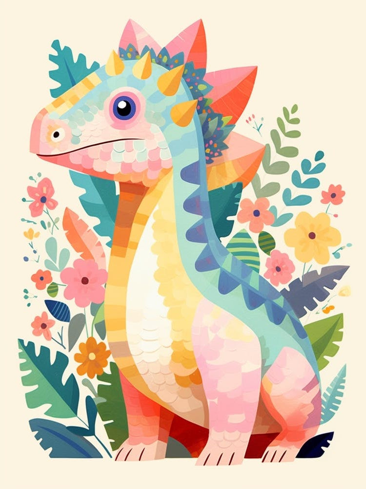 Colourful Dinosaur Suchomimus 2