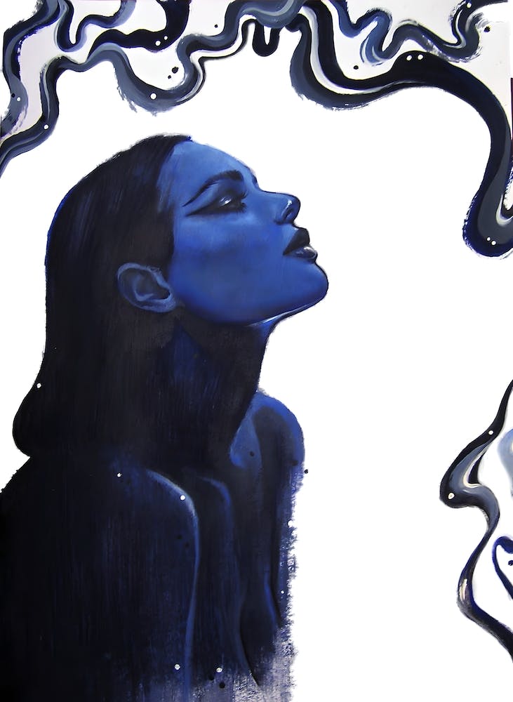 GIRL`S BLUE IN DARK BLUE