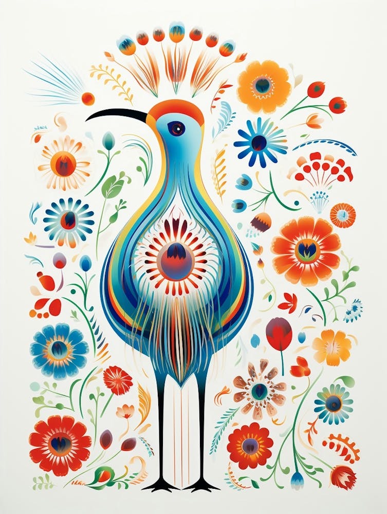 Scandinavian Bird Illustration Kiwi 2