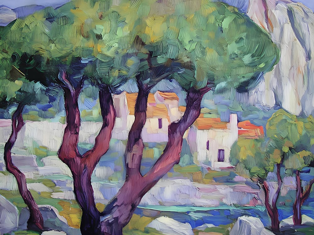 Cypress Trees In The Mountains 1
