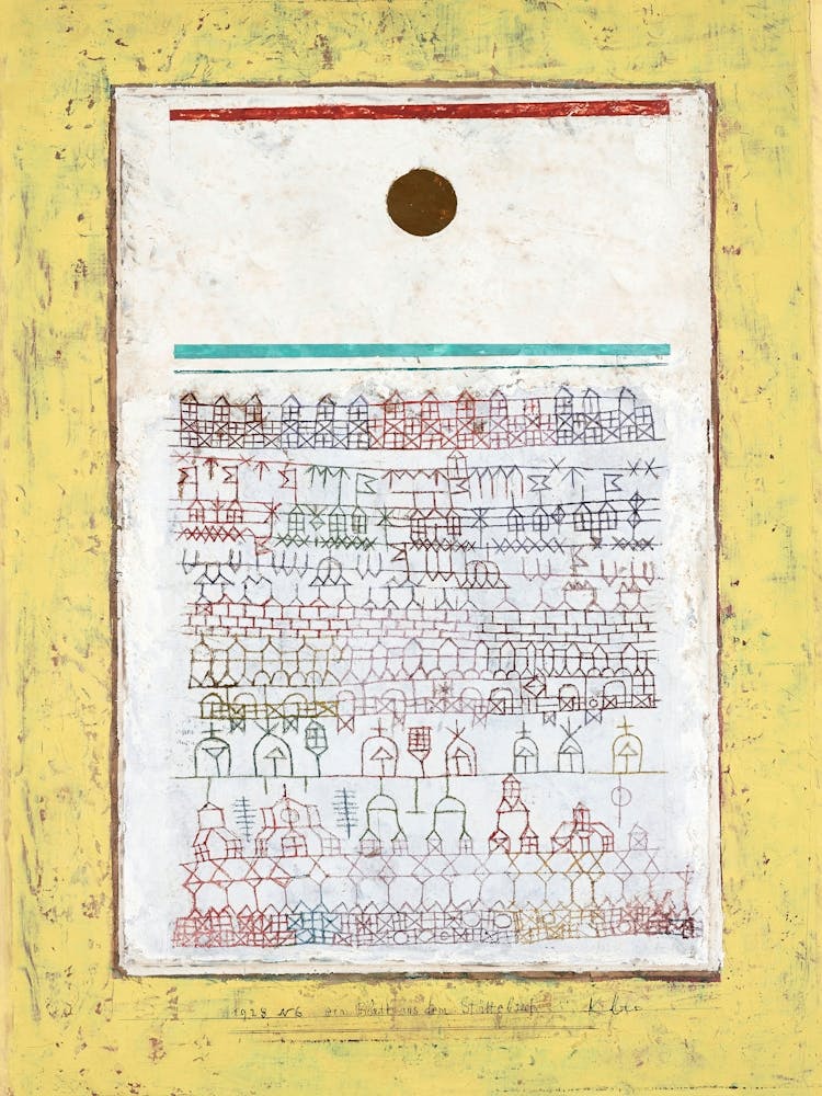 A Sheet From The City Book (1928), Paul Klee