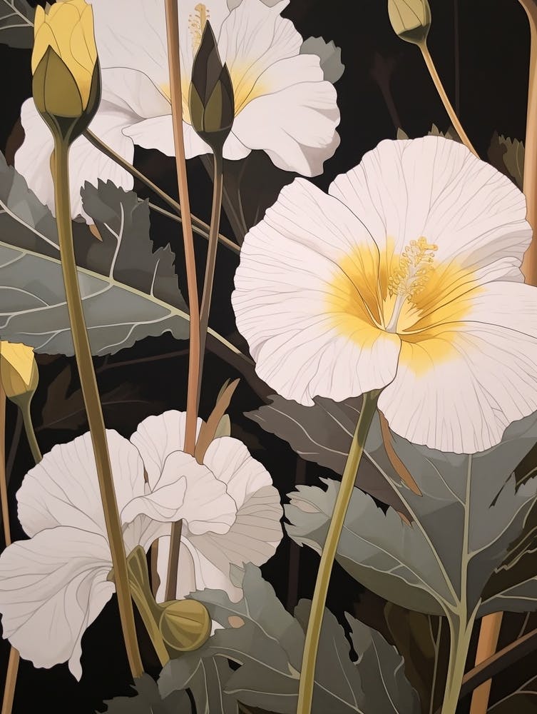Flower Illustration Evening Primrose 3