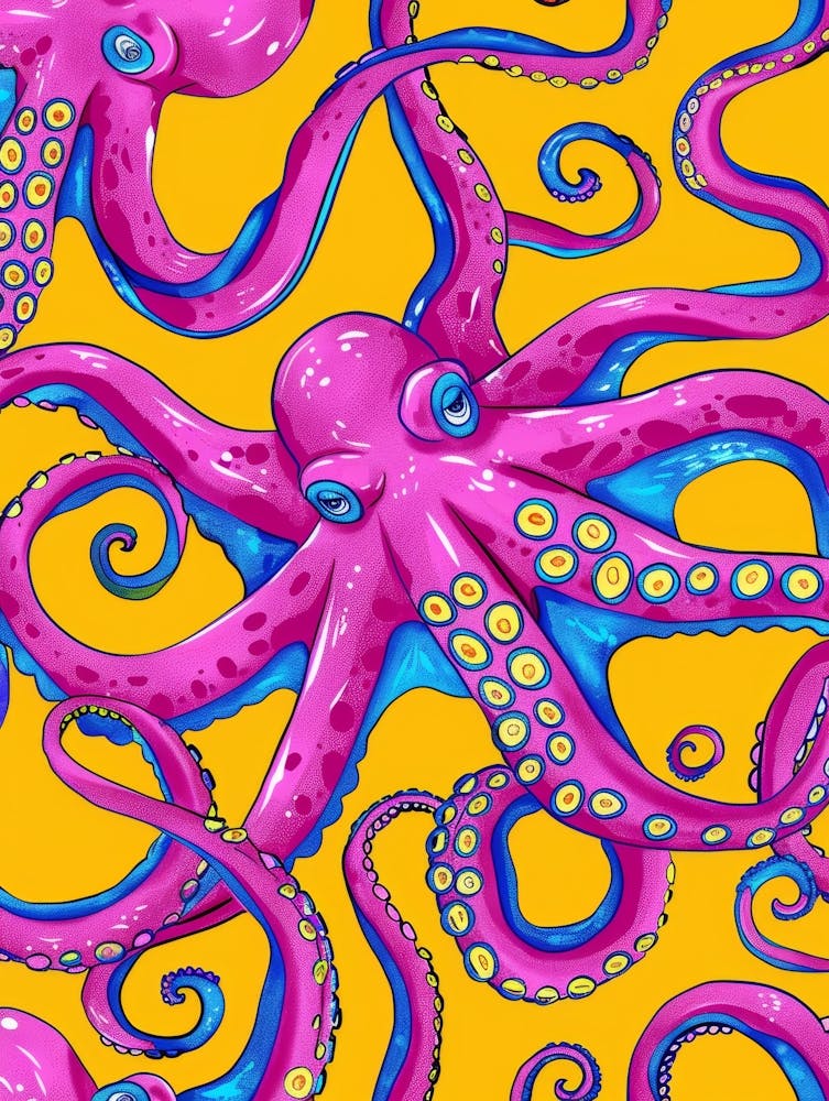 Octopus Seamless Pattern