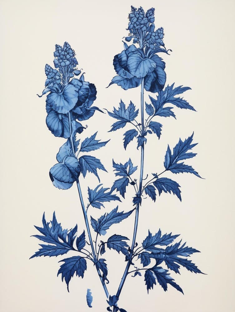Blue Botanical Aconitum 3