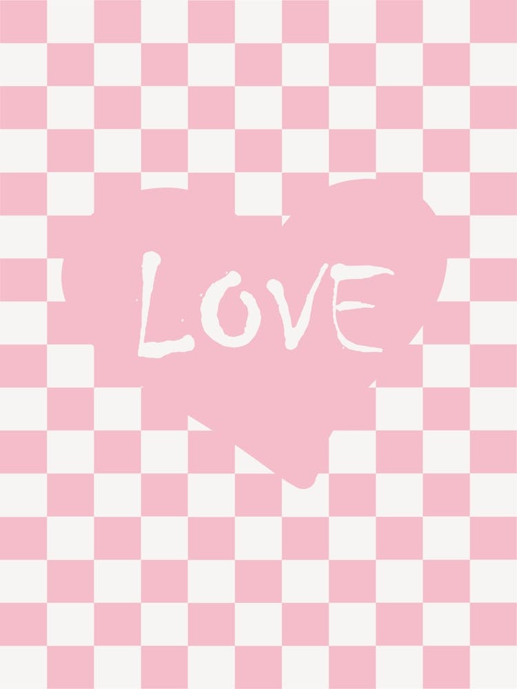 Love Prints Pink Square