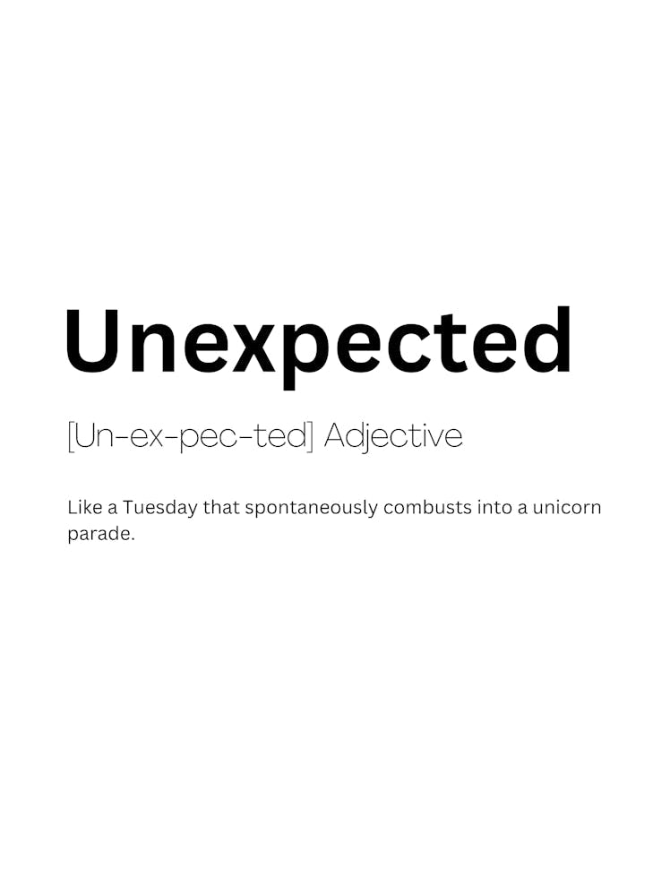 Unexpected Definition Meaning