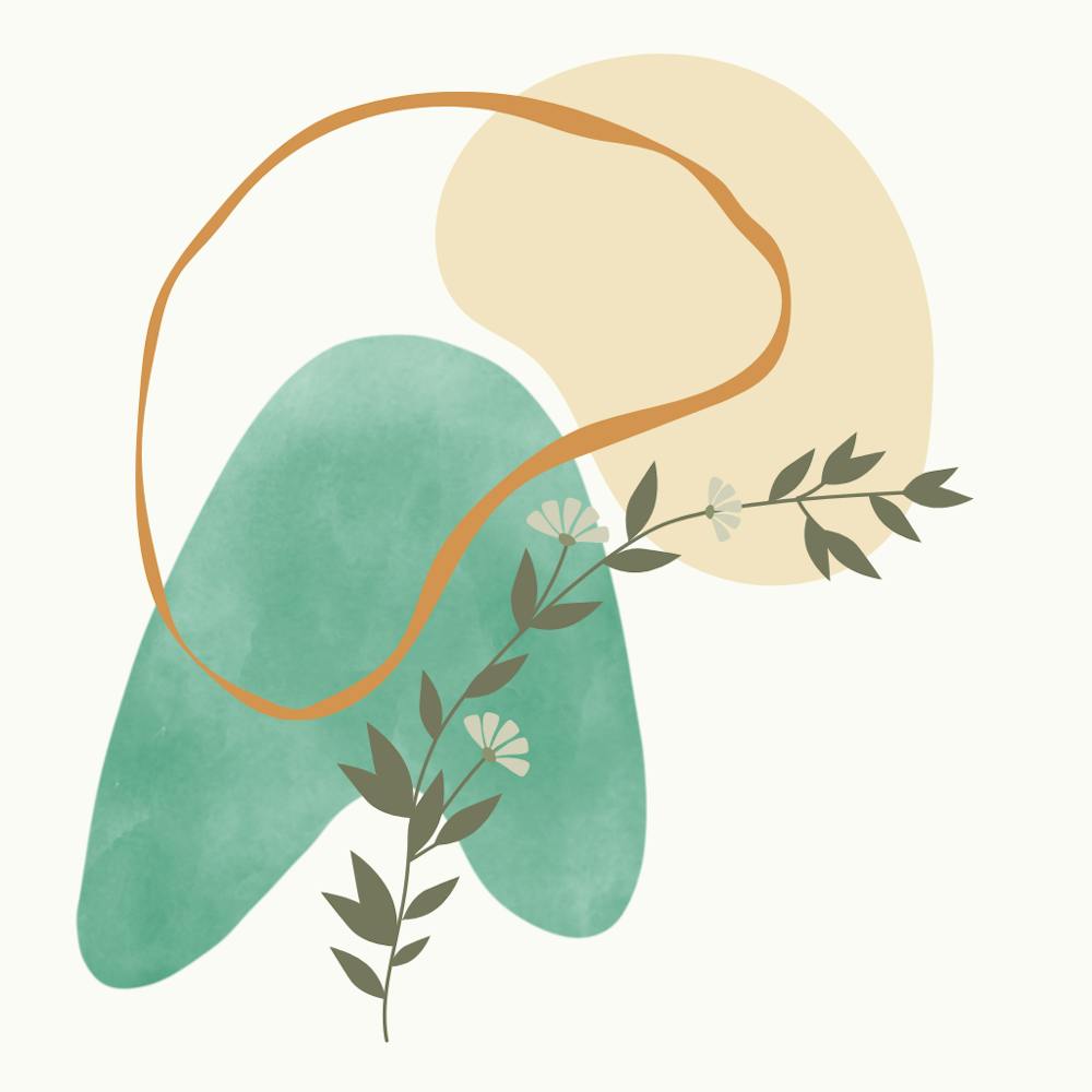 Flower With A Leaf