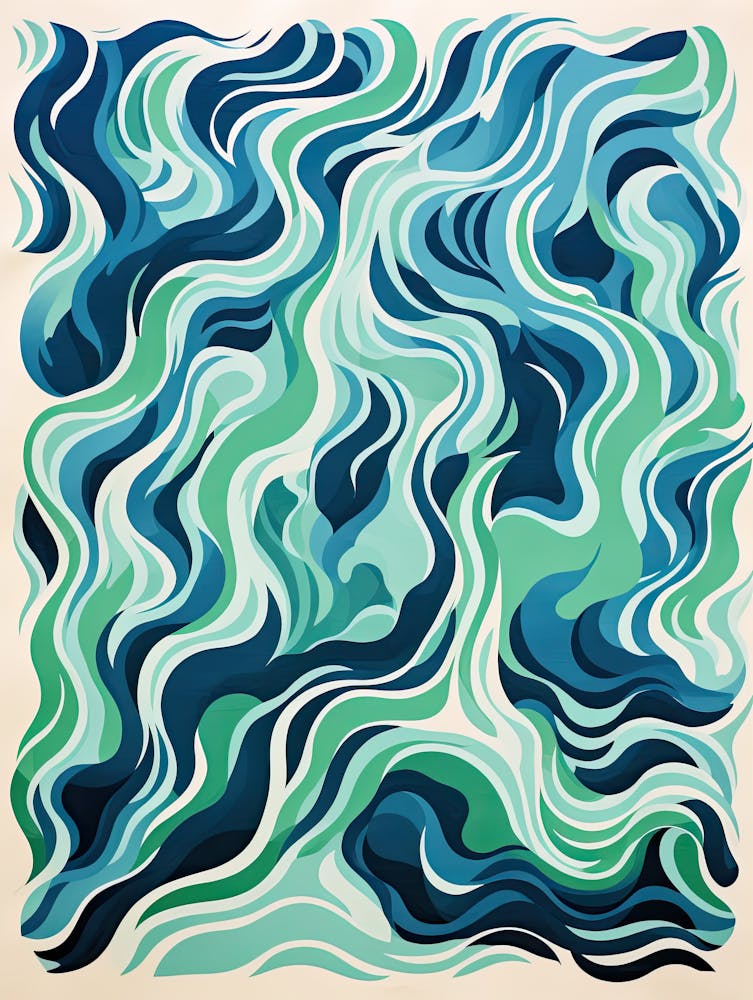 Fraktale Synapse Psychedelische Wellenform Kunst