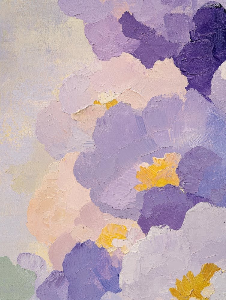 Purple Pansies