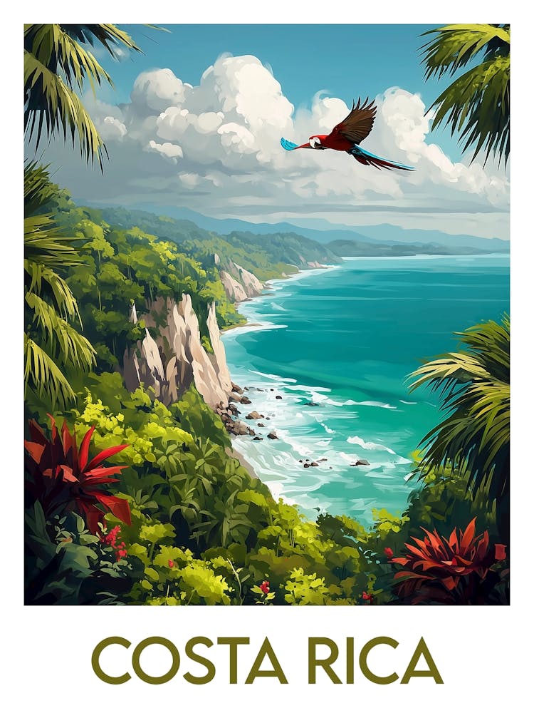 Affiche de voyage Costa Rica 1