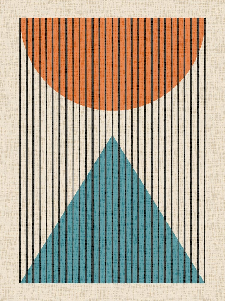 Sonne und Pyramide Minimal Abstrakt