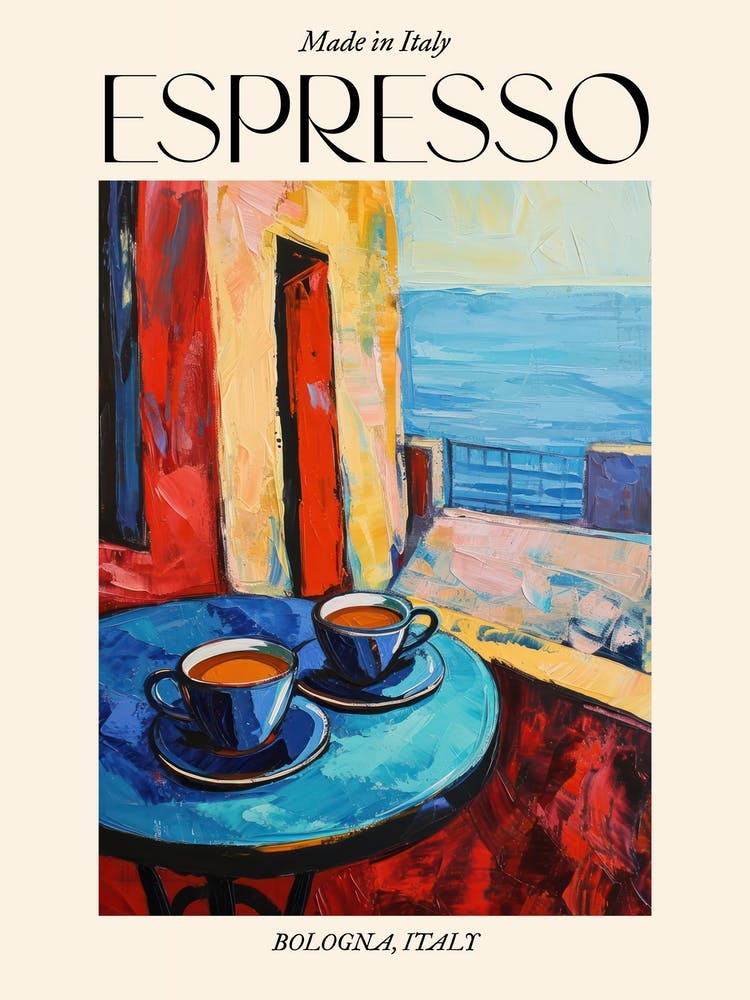 Bologna Espresso Made In Italy 2 Poster