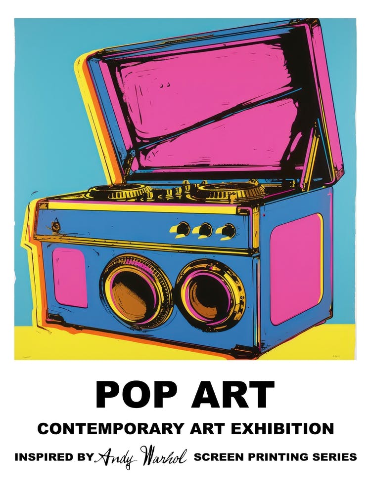 Poster Music Box Pop Art 1