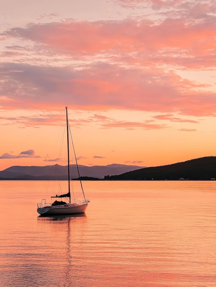 Sailboat At Sunset 48